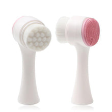 Load image into Gallery viewer, Double-sided Silicone Skin Care Tool Facial Cleanser Brush Face Cleaning Vibration Facial Massage Washing Product TSLM1