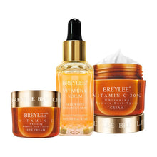 Load image into Gallery viewer, BREYLEE Vitamin C Whitening Set Face Serum Facial Cream Mask Fade Freckles Spots Melanin Eye Cream Remove Dark Circles Skin Care
